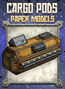 Free Cargo Pod Paper Model | Dave's Games