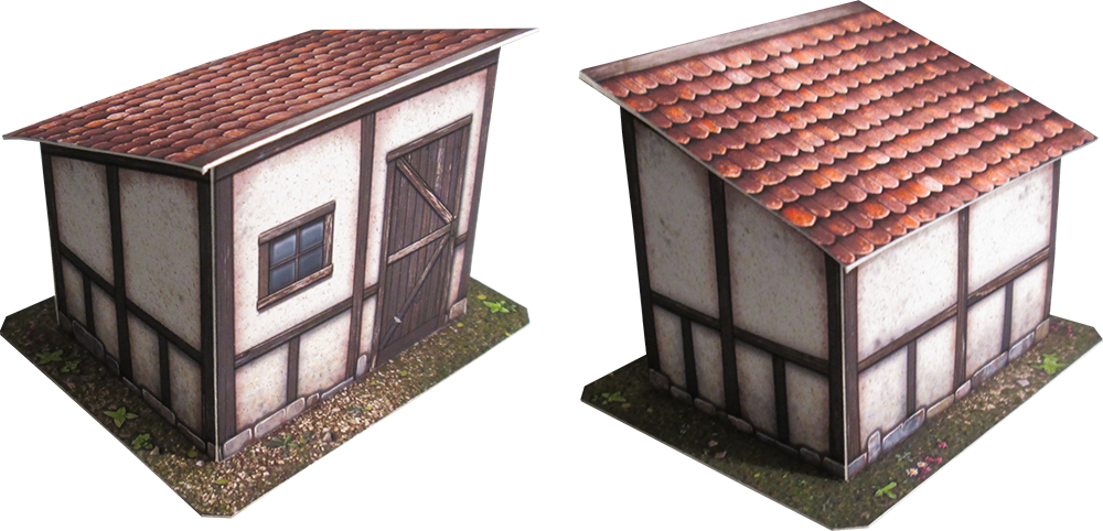 Garden Shed Paper Model | Dave's Games