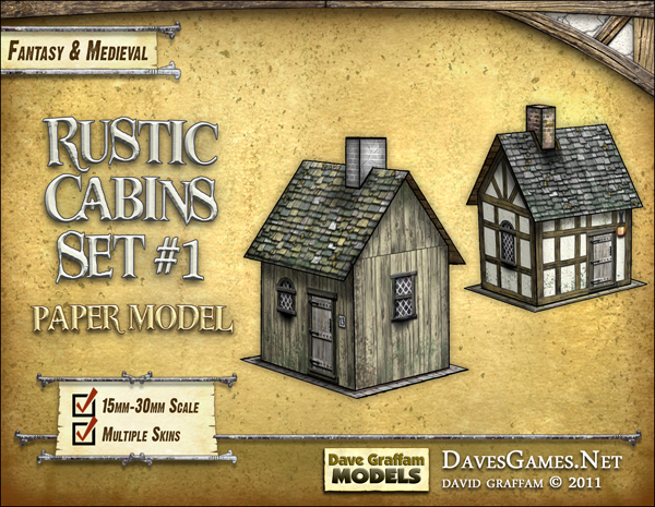 Rustic Cabins Set #1