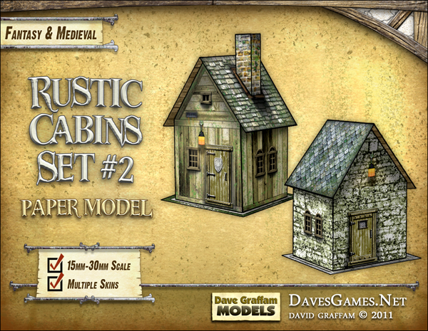 Rustic Cabins Set #2