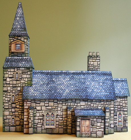 Butcher's Shop Paper Model - Dave Graffam Models